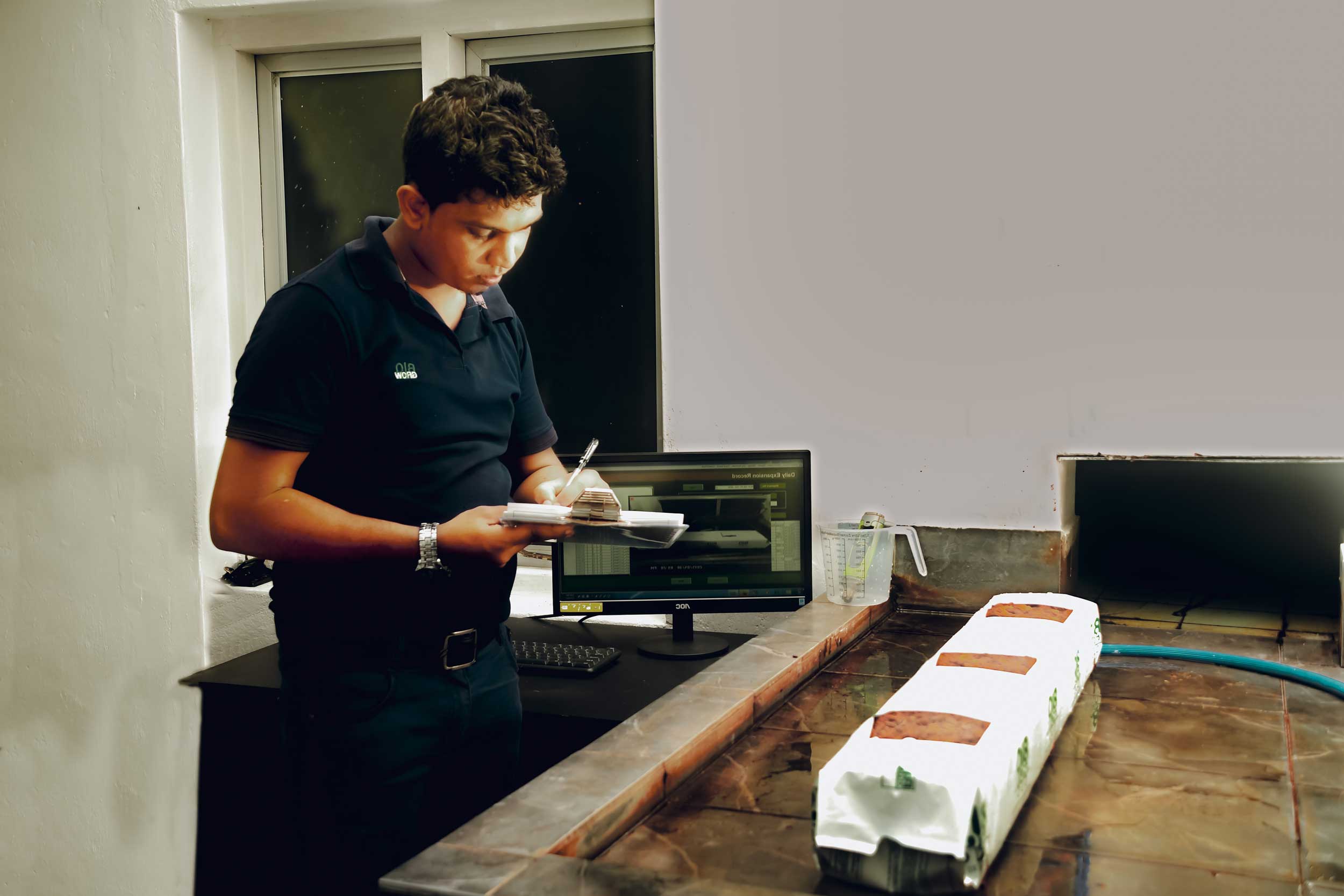 Biogrow R&D centre in India — daily substrate monitoring